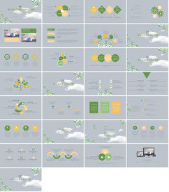 小清新简约毕业设计PPT整套