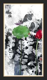 现代组合无框画