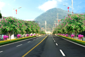 道路绿化设计效果图