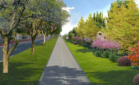 道路景观设计效果图