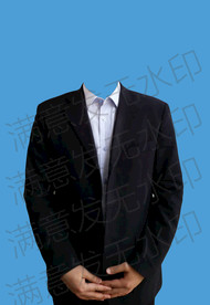 男士半身证件照模板