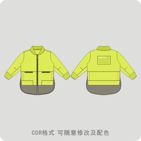 男童假两件套风衣外套