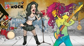 摇滚音乐工装背景墙