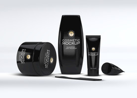 化妆品套装模型样机