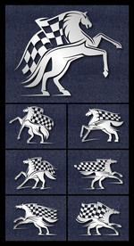 矢量奔马竞速创意系列