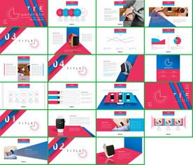 大气通用商务红色年中总结PPT