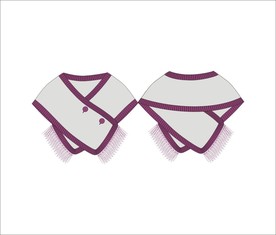 女装披肩围巾设计图