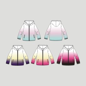 连帽开衫卫衣防晒衣服装设计图