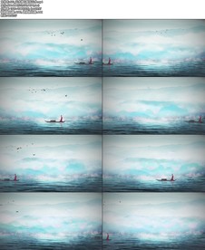 云水禅心配乐山水