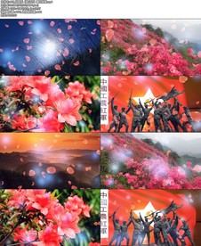 纯音乐《映山红》舞台背景