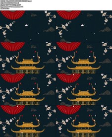 中国风建筑国潮元素动态背景