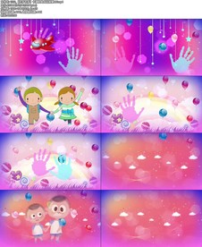 左手右手】卡通歌曲成品背景MV