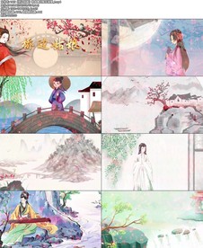 《桥边姑娘》歌曲舞台配乐背景_