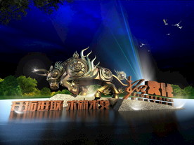 进取牛雕塑设计