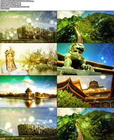 故乡是北京配乐成品歌曲舞台背景