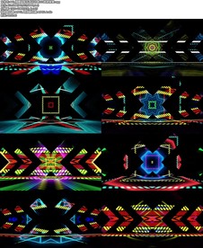 精舞门配乐成品动感LED跑屏背