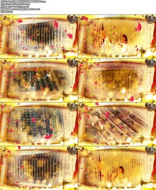 书简舞-配乐成品水墨舞美背景