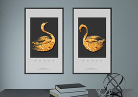 天鹅装饰画