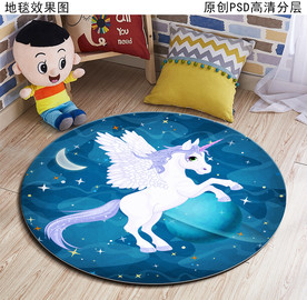 卡通图案儿童房地毯