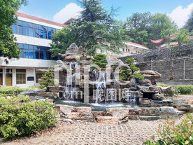 庭院千层石假山跌水PSD效果图