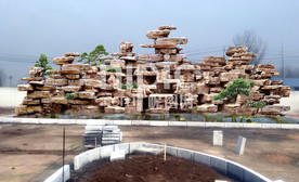 千层石假山水系PSD效果图