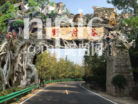 古树大门入口PSD分层效果图