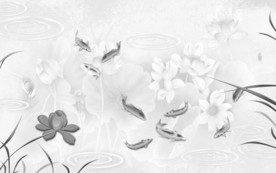 中式 荷花画精美画 TIF分层