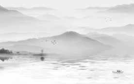 新中式画电视墙 TIF分层