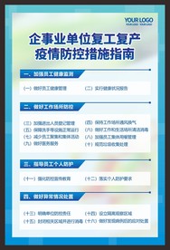 单位复工复产疫情防控措施指南