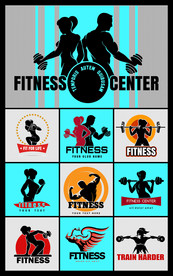 矢量健身运动文化系列