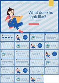 彩色卡通教育英语培训少儿英语