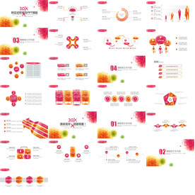 清新月度总结汇报PPT