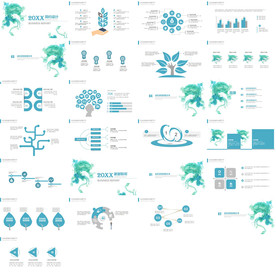 清新简约工作汇报PPT