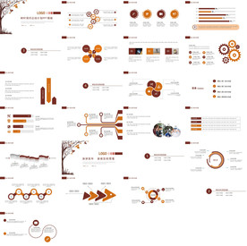 高档红色商务报告PPT