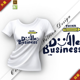 矢量原创可爱字母文具插图图案