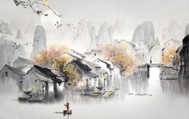 江南风景山水画
