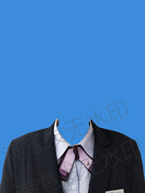 领结女生西装模板