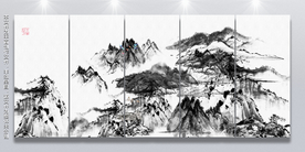 禅意山水画
