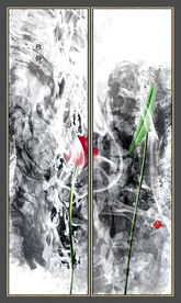 高雅荷花装饰画
