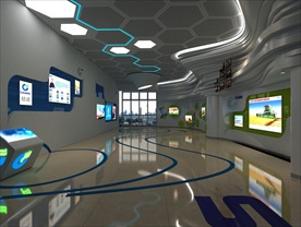 现代展厅效果图