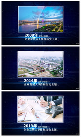 大气企业发展历程模板