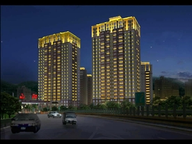 住宅小区外墙照明flash动画