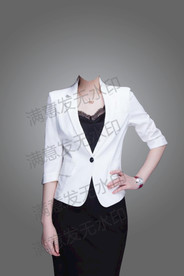 女性职业照半身装