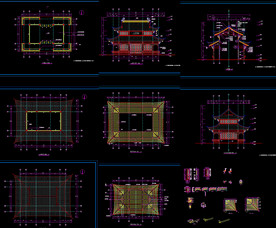 仿古建筑施工图