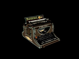 欧式 古典 打字机 机械 手动