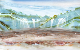 现代新石材背景墙 TIF分层