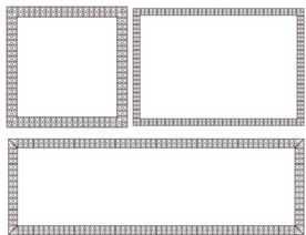 矢量图各种图案的边框相框