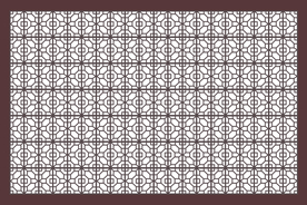 矢量图长方形边框花式中式窗