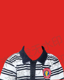 小男孩证件照衣服模板