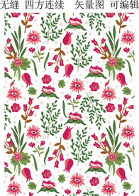 花朵 植物 绿叶 花卉图案